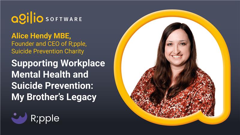 Supporting workplace mental health and suicide prevention with Alice Hendy MBE, founder of R;pple Video Thumbnail
