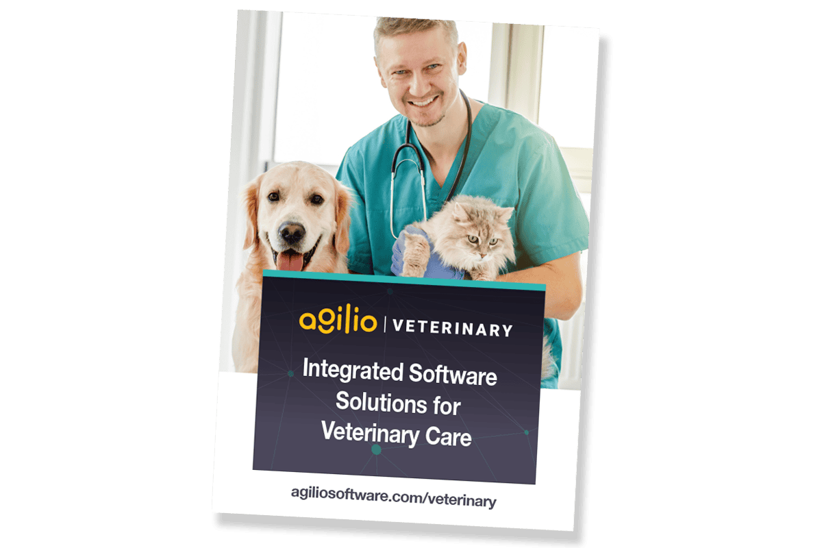 Agilio Veterinary brochure cover